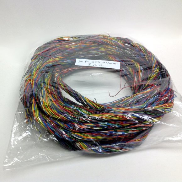 RARE! 50 x 36 Ft. Copper Telephone Wire - Picture 2 of 4